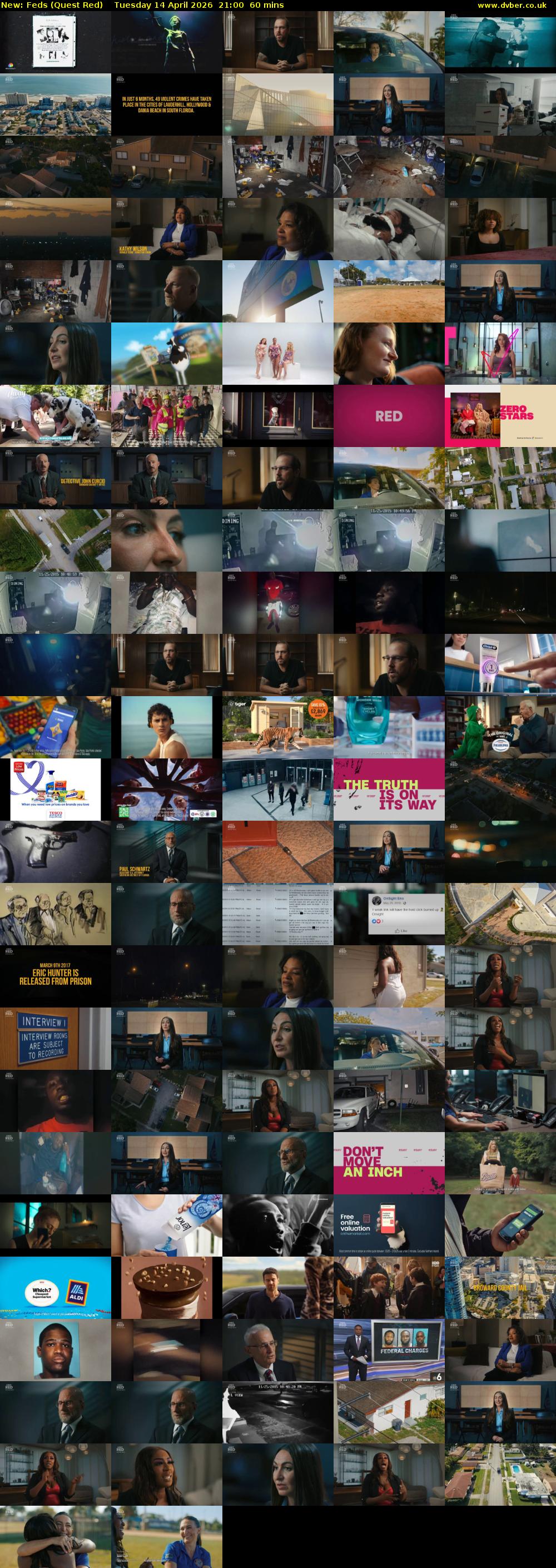 Feds (Quest Red) Tuesday 14 April 2026 21:00 - 22:00