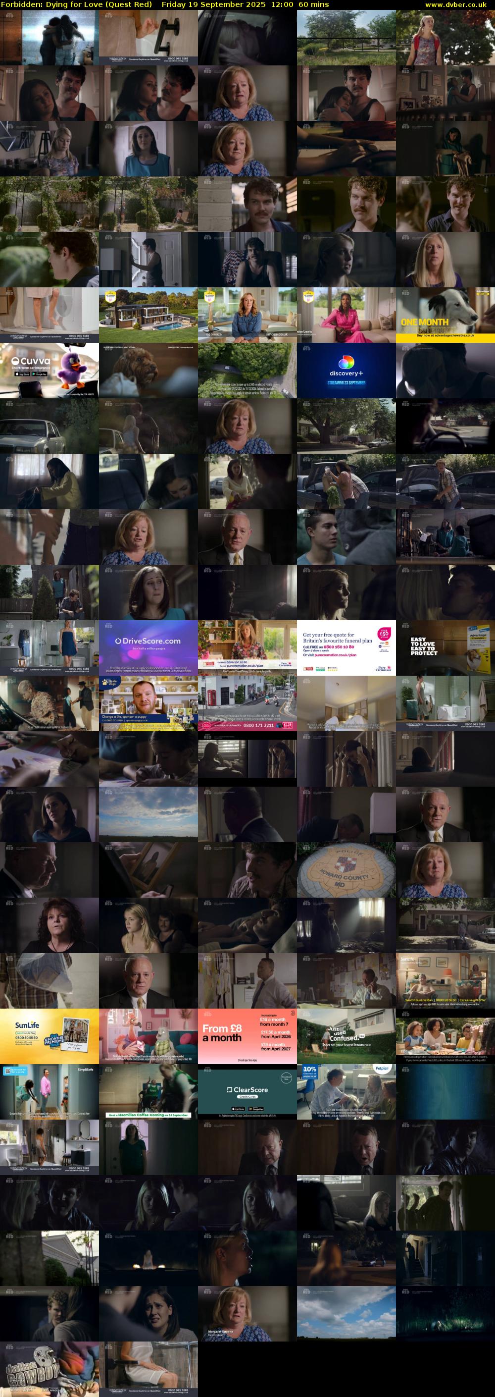 Forbidden: Dying for Love (Quest Red) Friday 19 September 2025 12:00 - 13:00