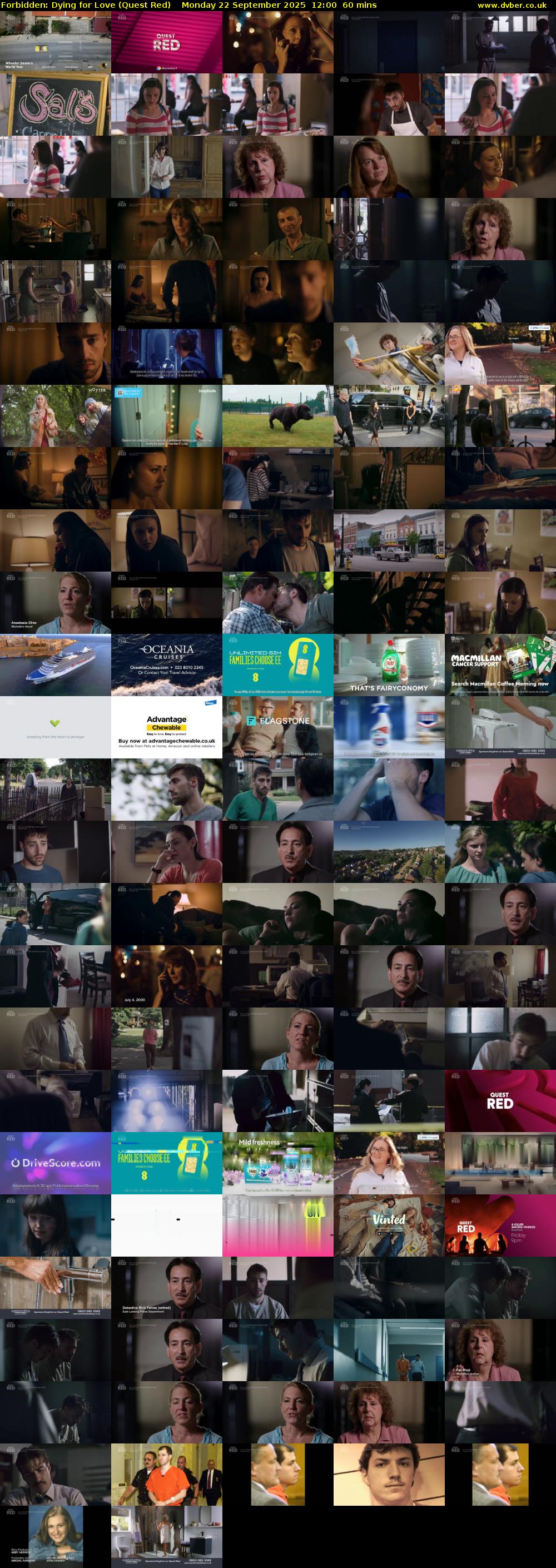 Forbidden: Dying for Love (Quest Red) Monday 22 September 2025 12:00 - 13:00