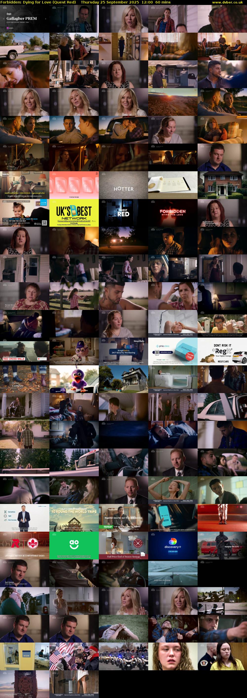 Forbidden: Dying for Love (Quest Red) Thursday 25 September 2025 12:00 - 13:00