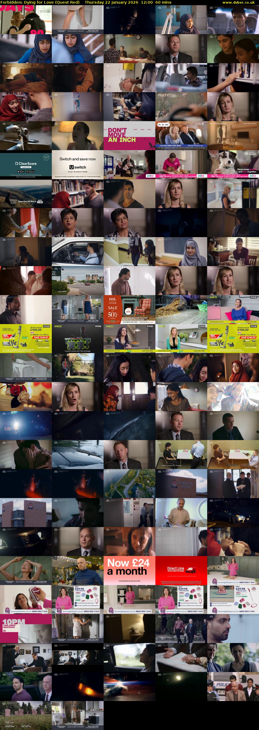 Forbidden: Dying for Love (Quest Red) Thursday 22 January 2026 12:00 - 13:00