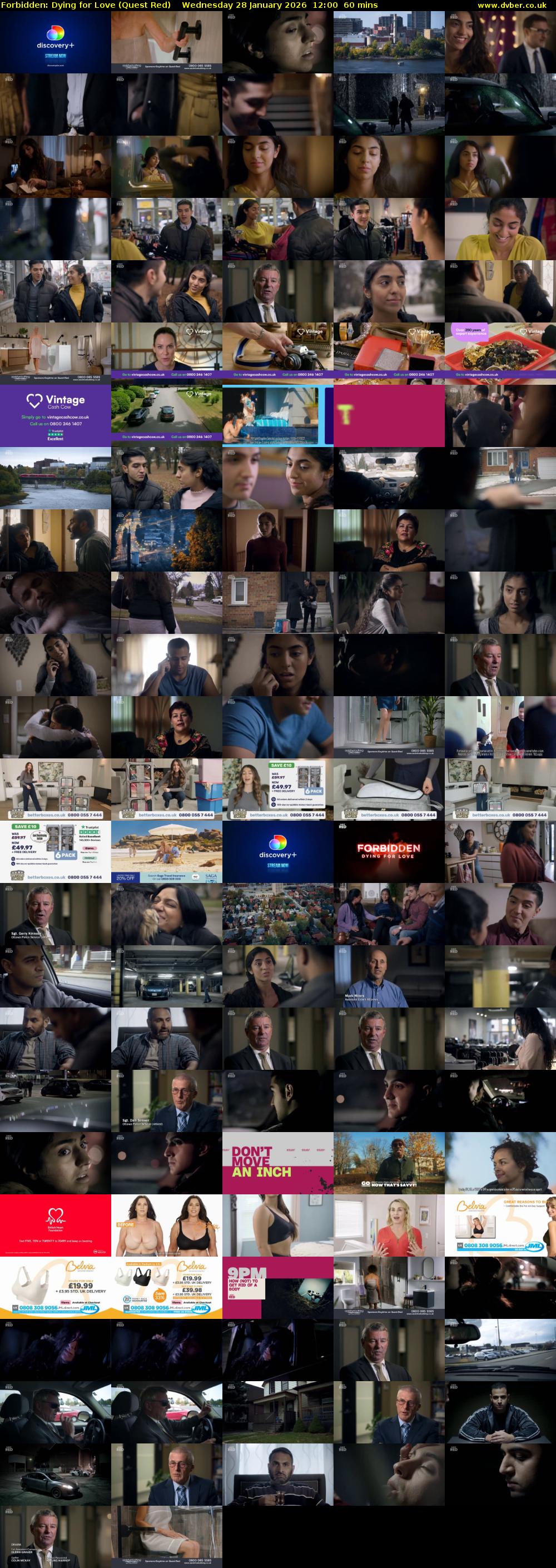 Forbidden: Dying for Love (Quest Red) Wednesday 28 January 2026 12:00 - 13:00