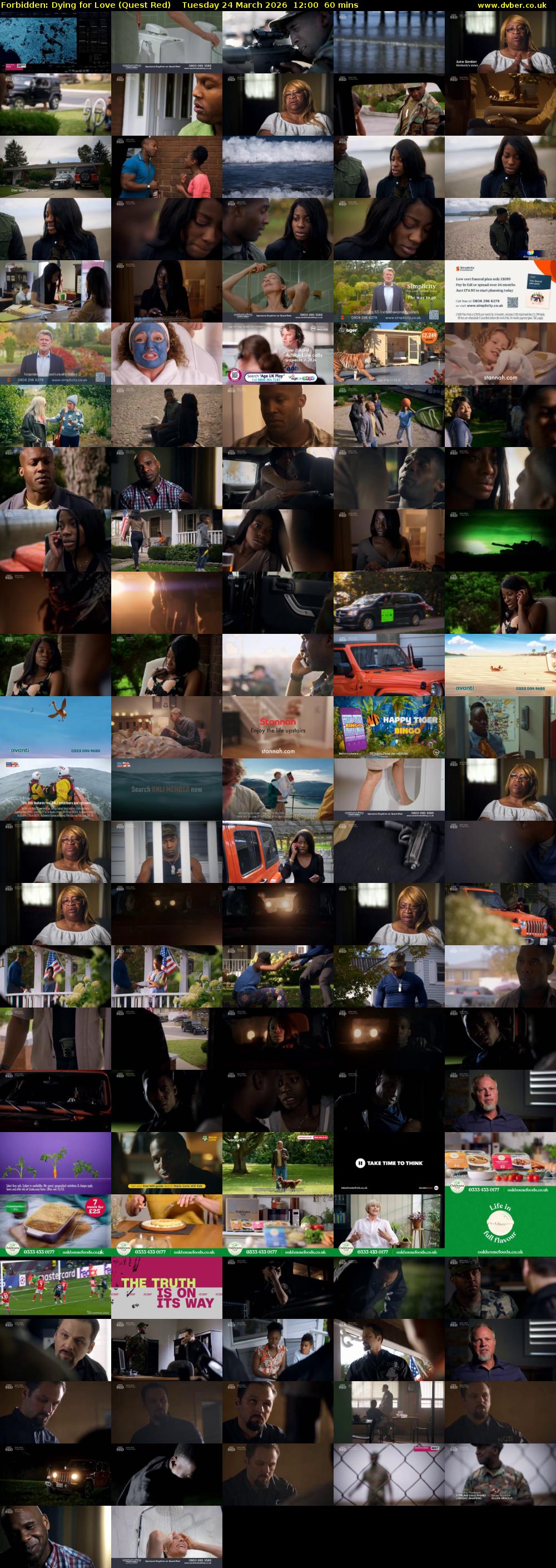 Forbidden: Dying for Love (Quest Red) Tuesday 24 March 2026 12:00 - 13:00