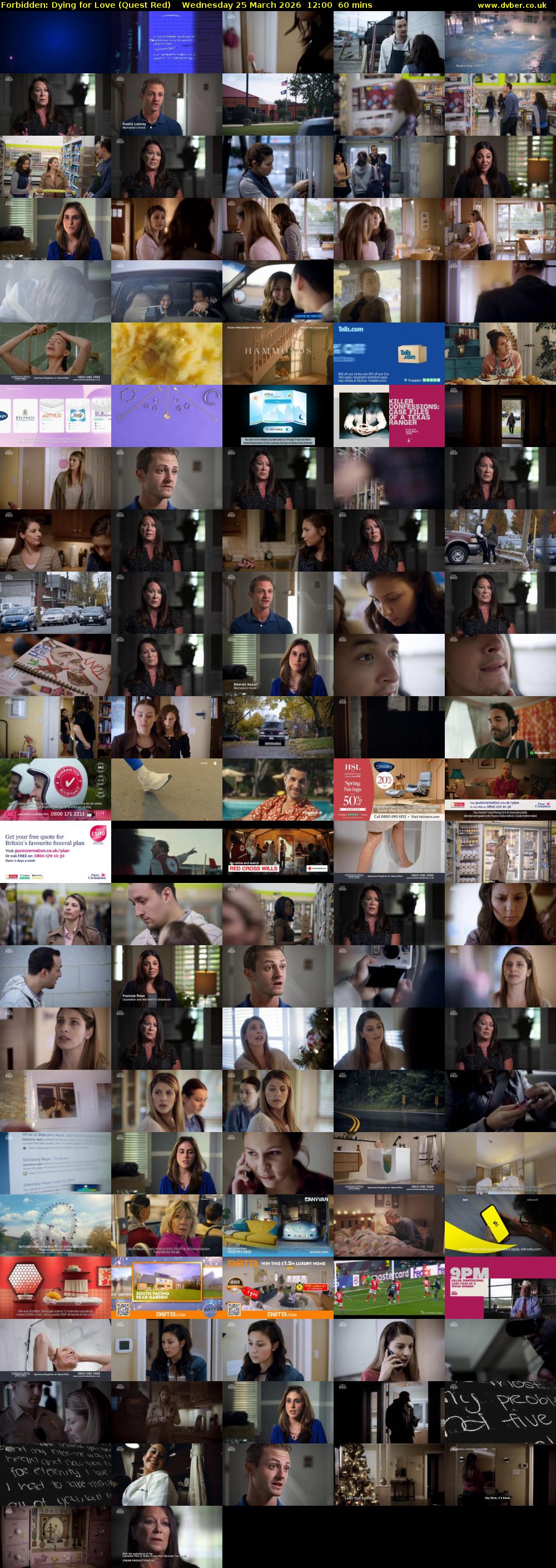 Forbidden: Dying for Love (Quest Red) Wednesday 25 March 2026 12:00 - 13:00