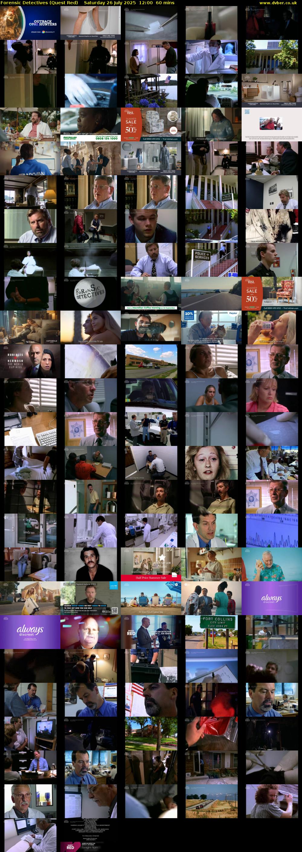 Forensic Detectives (Quest Red) Saturday 26 July 2025 12:00 - 13:00