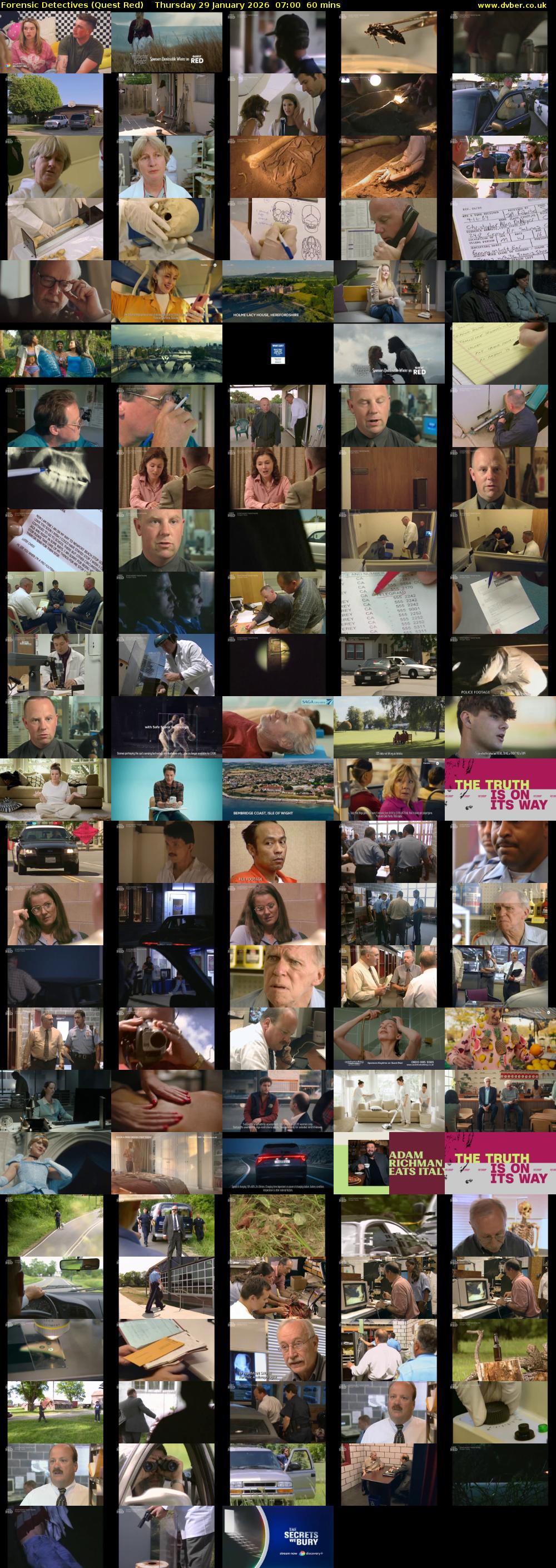 Forensic Detectives (Quest Red) Thursday 29 January 2026 07:00 - 08:00