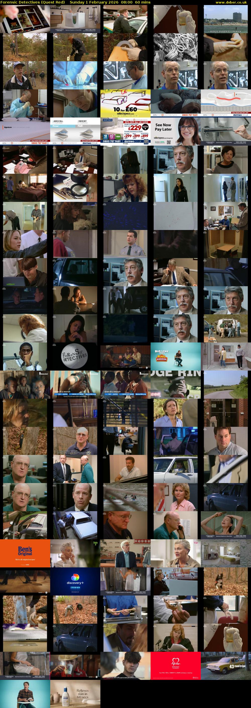 Forensic Detectives (Quest Red) Sunday 1 February 2026 08:00 - 09:00