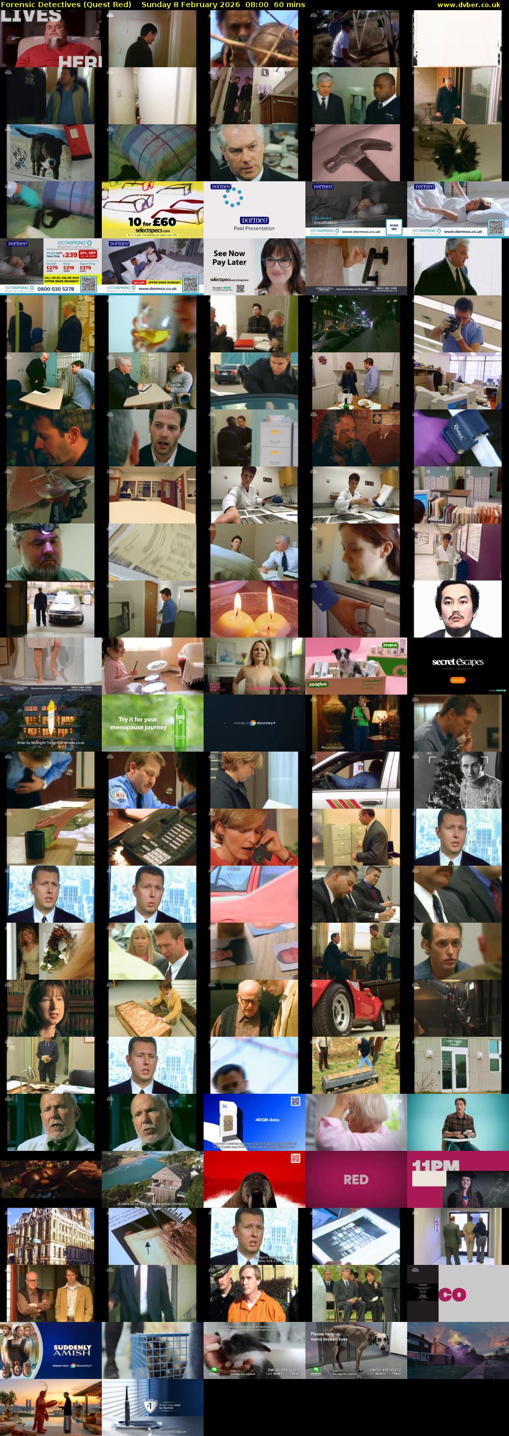 Forensic Detectives (Quest Red) Sunday 8 February 2026 08:00 - 09:00