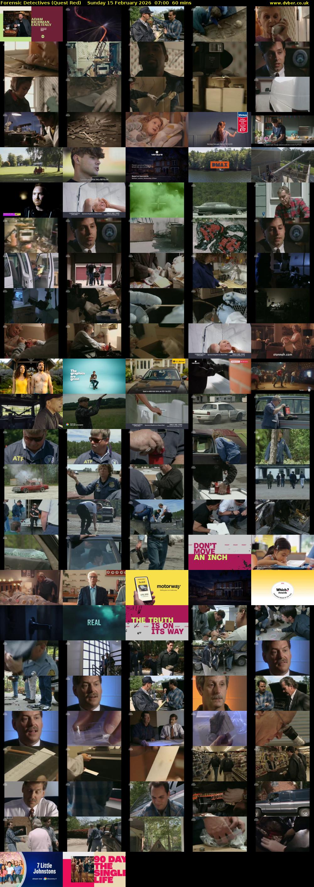 Forensic Detectives (Quest Red) Sunday 15 February 2026 07:00 - 08:00