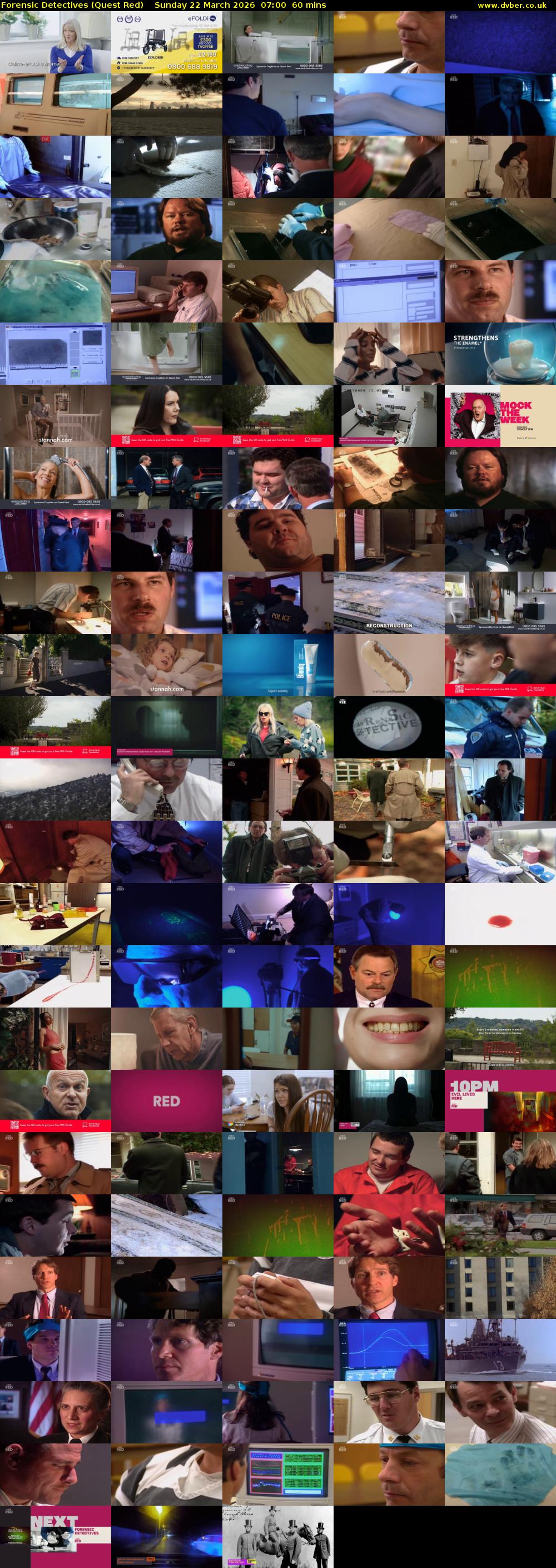 Forensic Detectives (Quest Red) Sunday 22 March 2026 07:00 - 08:00
