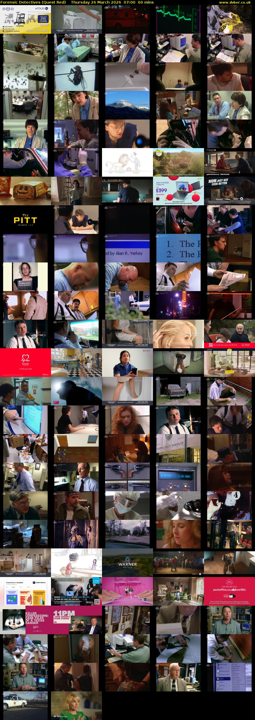 Forensic Detectives (Quest Red) Thursday 26 March 2026 07:00 - 08:00
