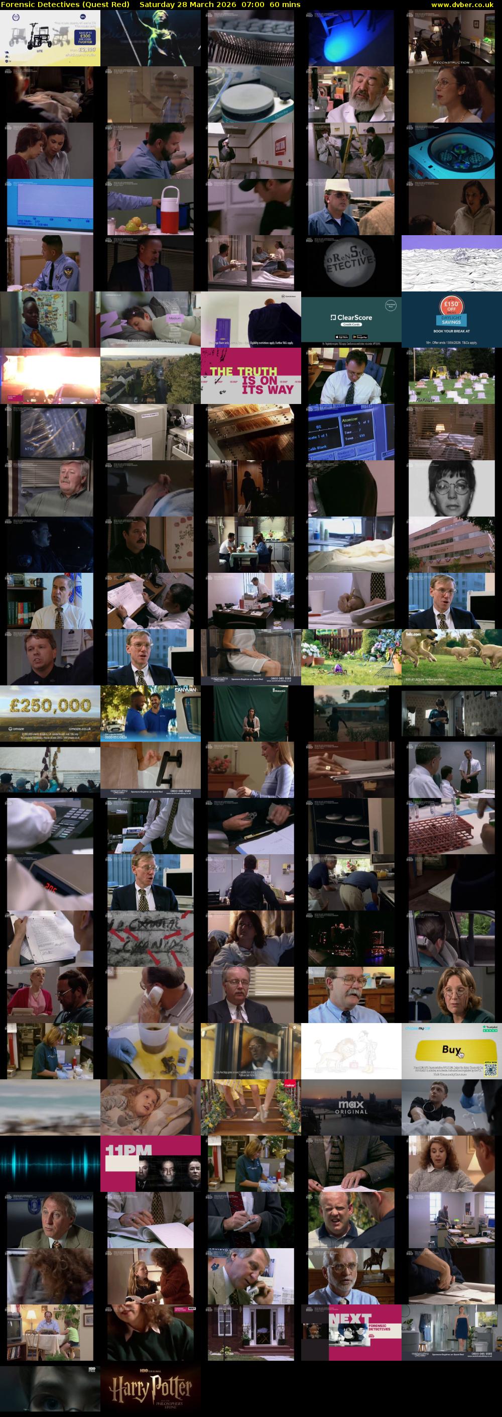 Forensic Detectives (Quest Red) Saturday 28 March 2026 07:00 - 08:00