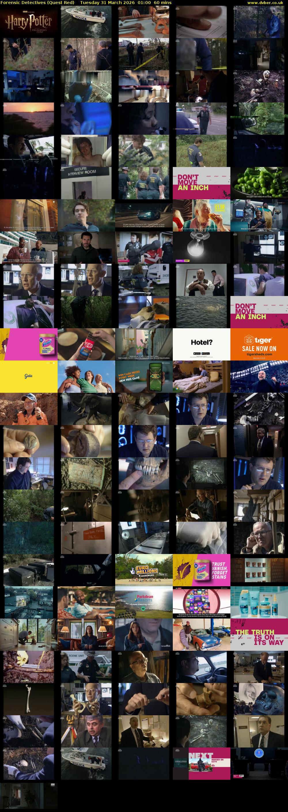 Forensic Detectives (Quest Red) Tuesday 31 March 2026 01:00 - 02:00