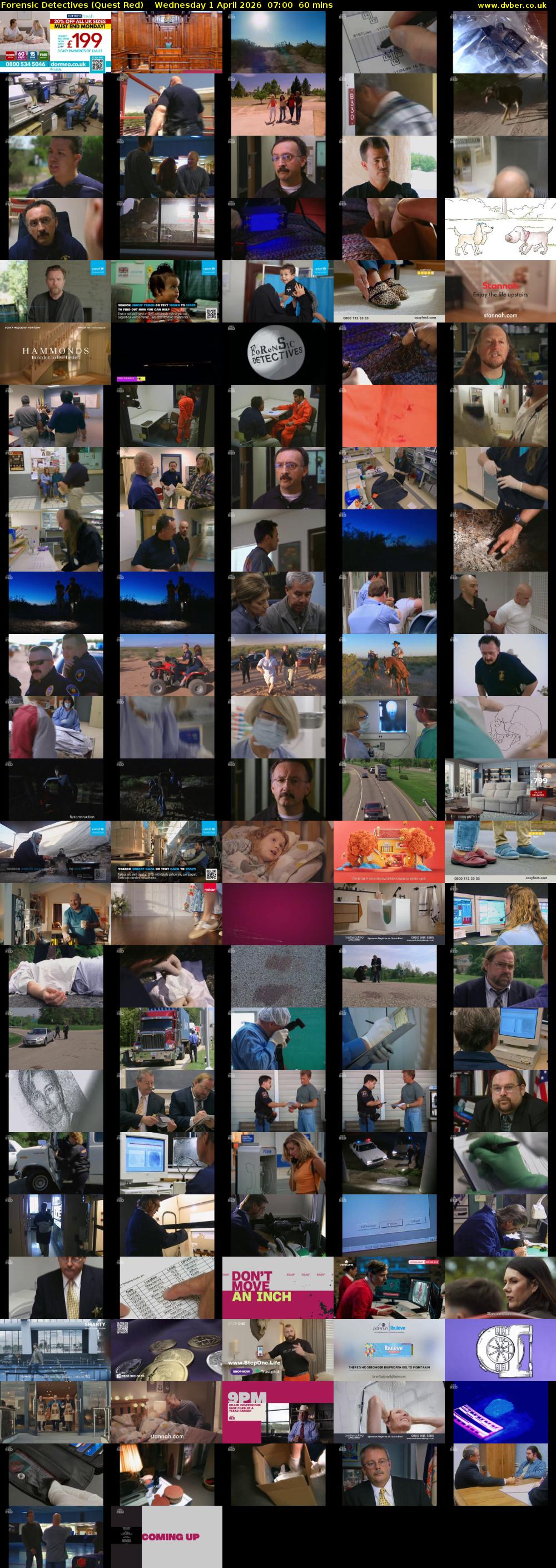 Forensic Detectives (Quest Red) Wednesday 1 April 2026 07:00 - 08:00