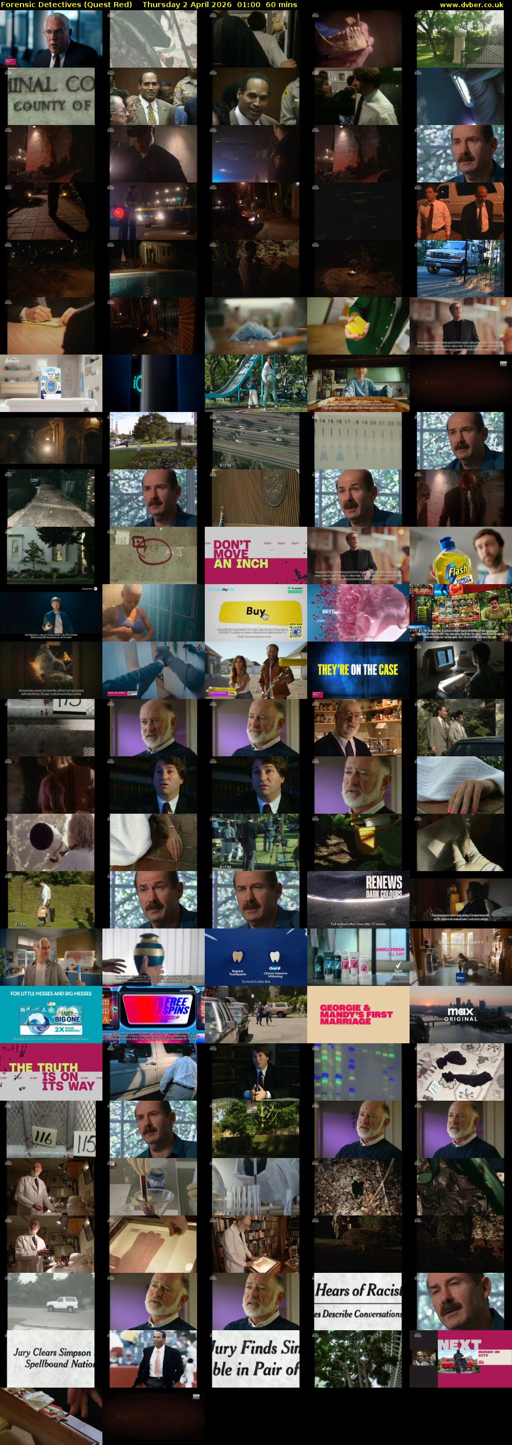 Forensic Detectives (Quest Red) Thursday 2 April 2026 01:00 - 02:00