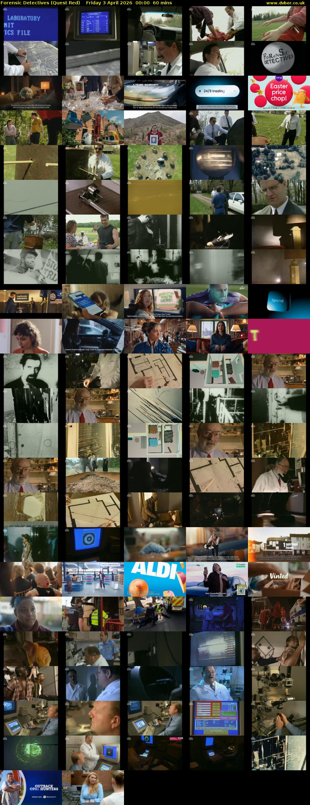 Forensic Detectives (Quest Red) Friday 3 April 2026 00:00 - 01:00