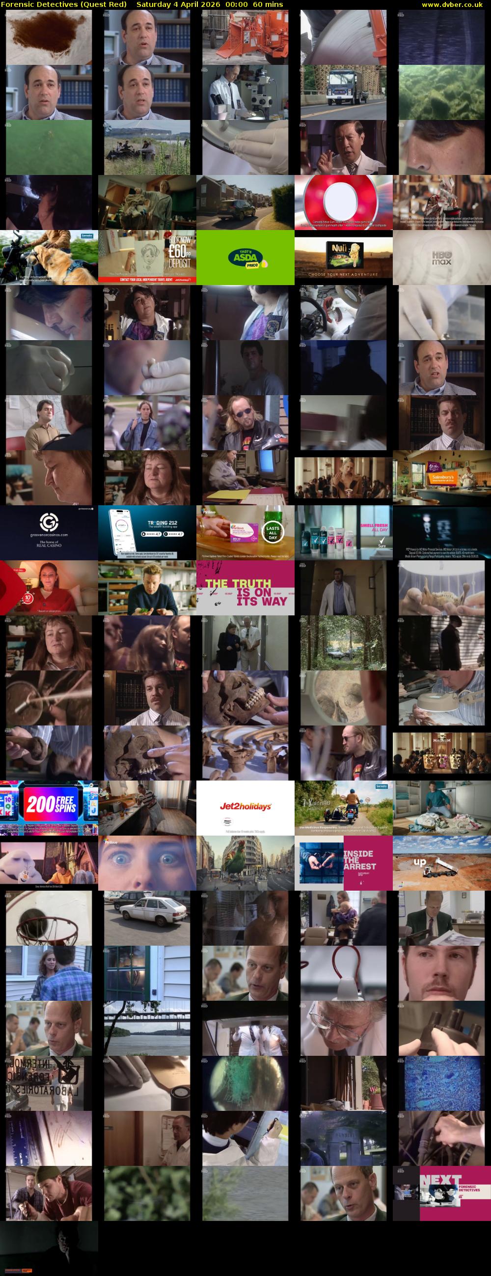 Forensic Detectives (Quest Red) Saturday 4 April 2026 00:00 - 01:00