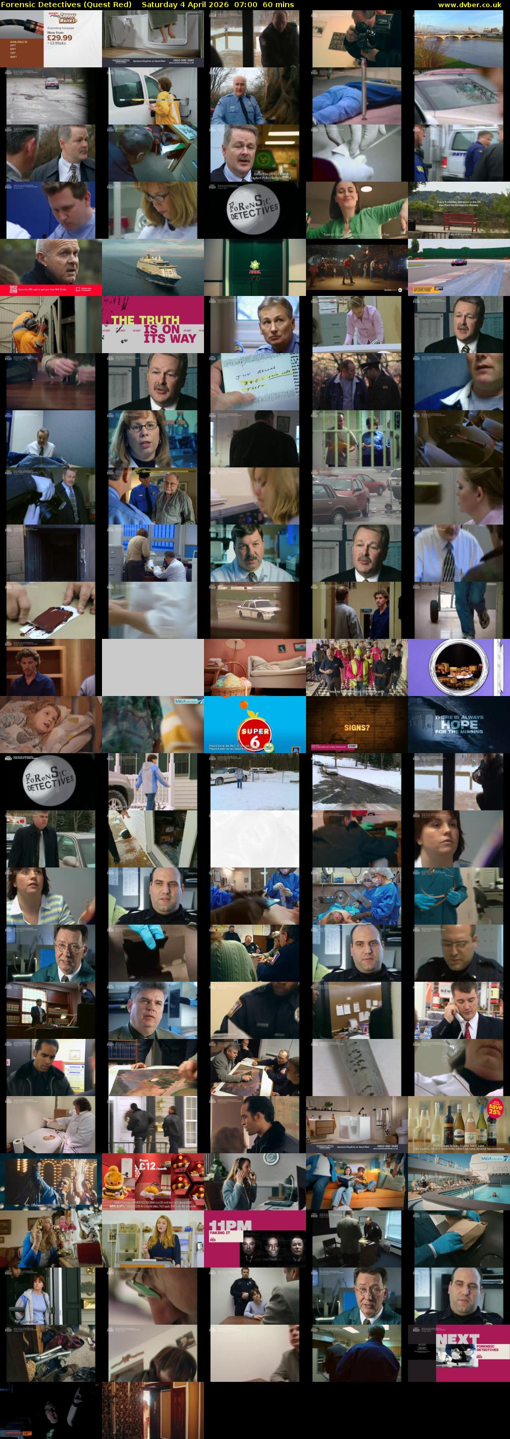 Forensic Detectives (Quest Red) Saturday 4 April 2026 07:00 - 08:00