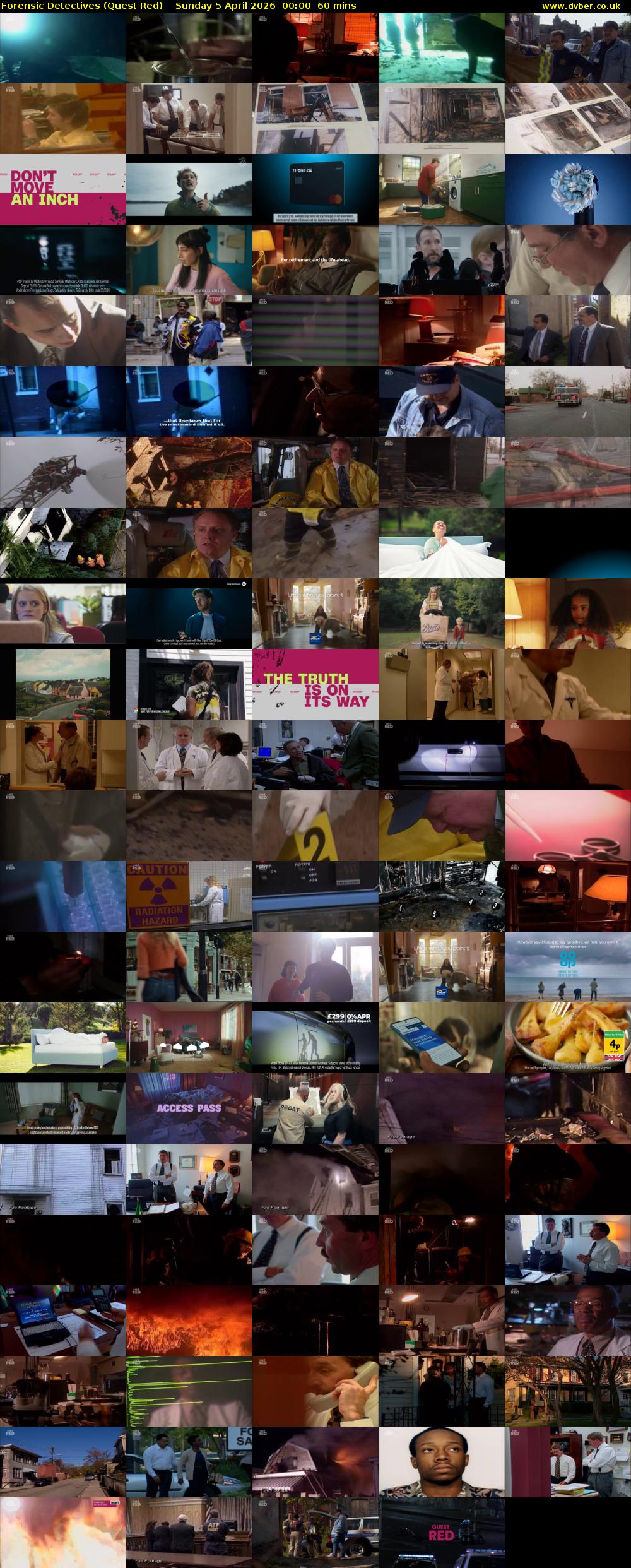 Forensic Detectives (Quest Red) Sunday 5 April 2026 00:00 - 01:00