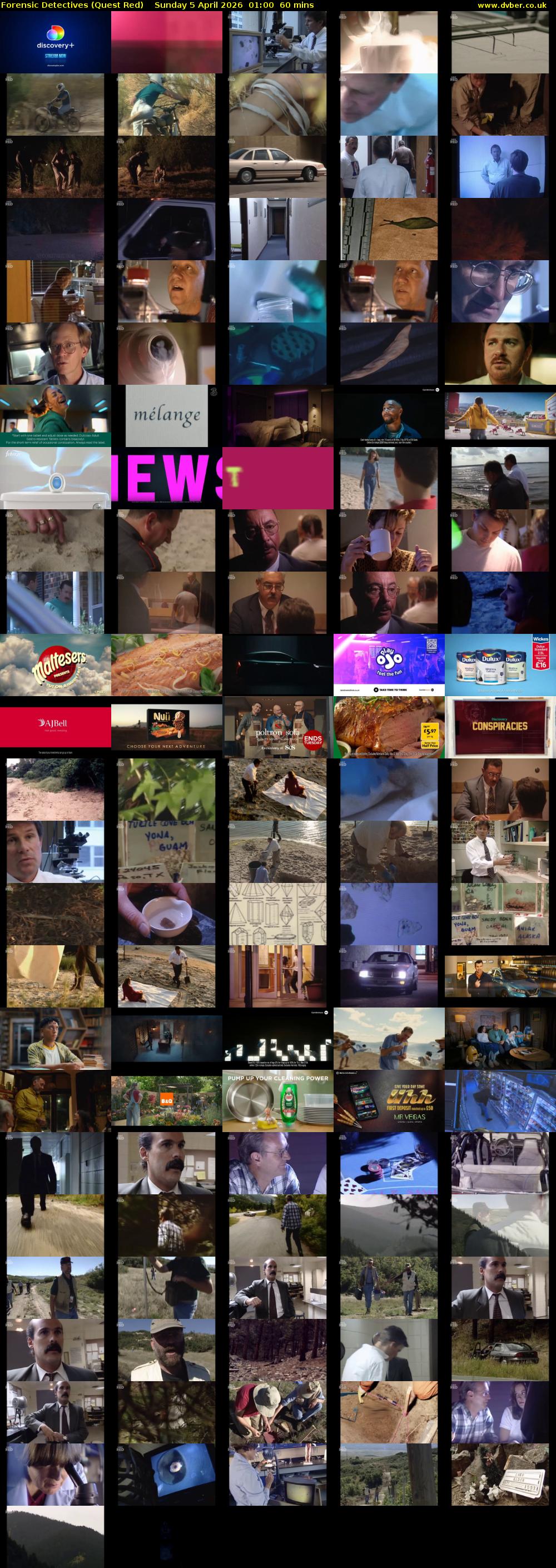 Forensic Detectives (Quest Red) Sunday 5 April 2026 01:00 - 02:00