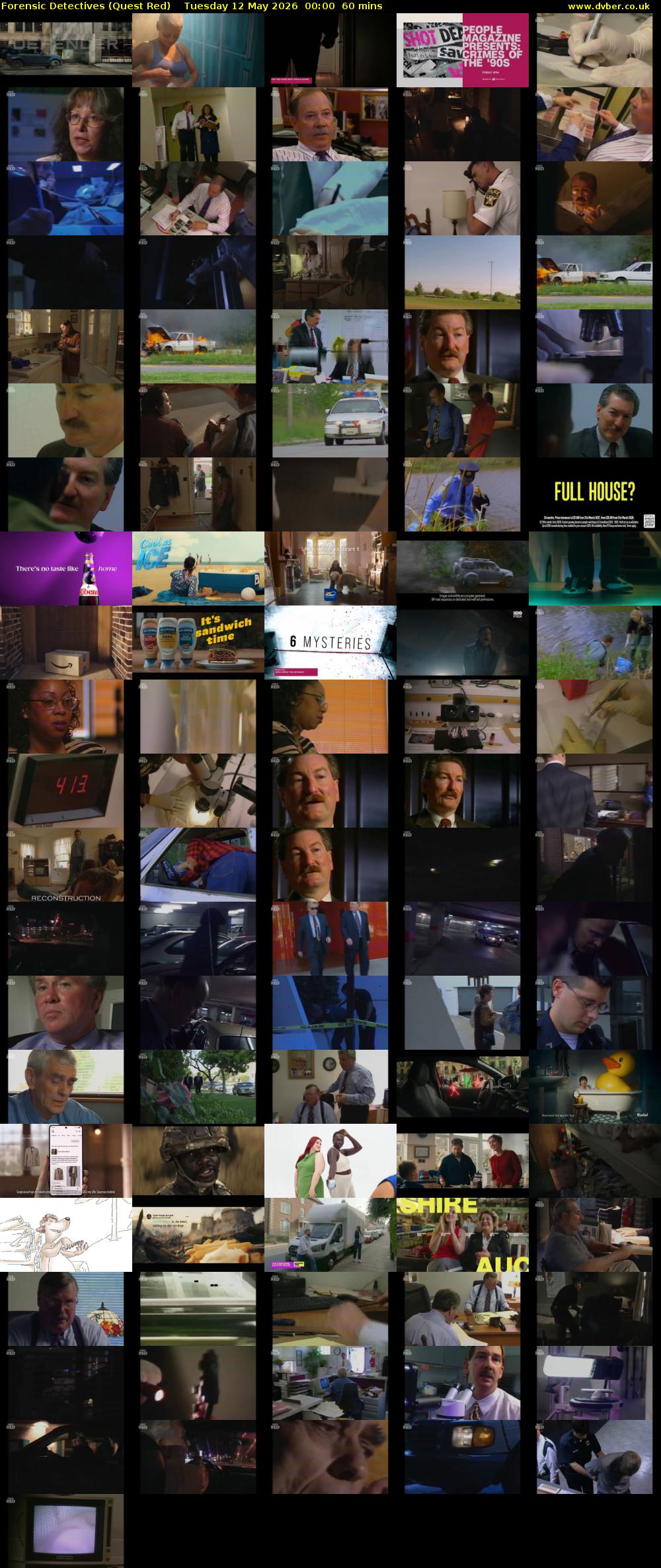 Forensic Detectives (Quest Red) Tuesday 12 May 2026 00:00 - 01:00