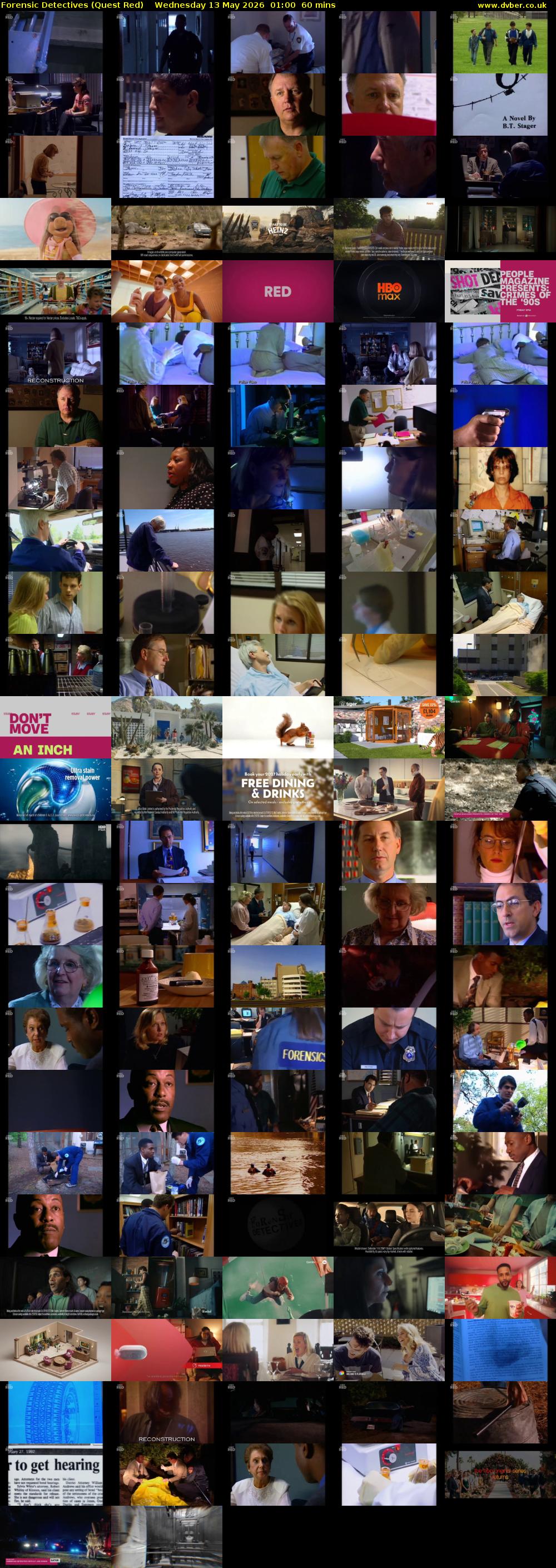 Forensic Detectives (Quest Red) Wednesday 13 May 2026 01:00 - 02:00