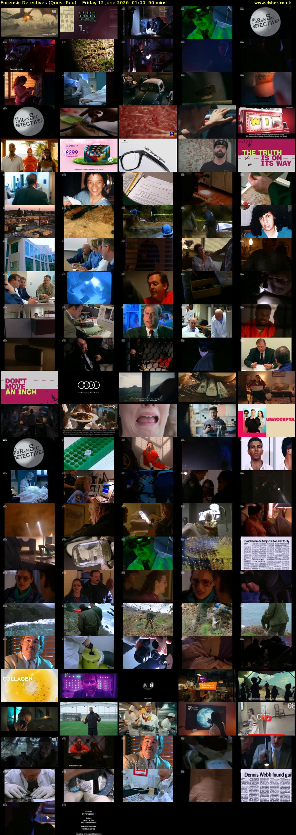 Forensic Detectives (Quest Red) Friday 12 June 2026 01:00 - 02:00