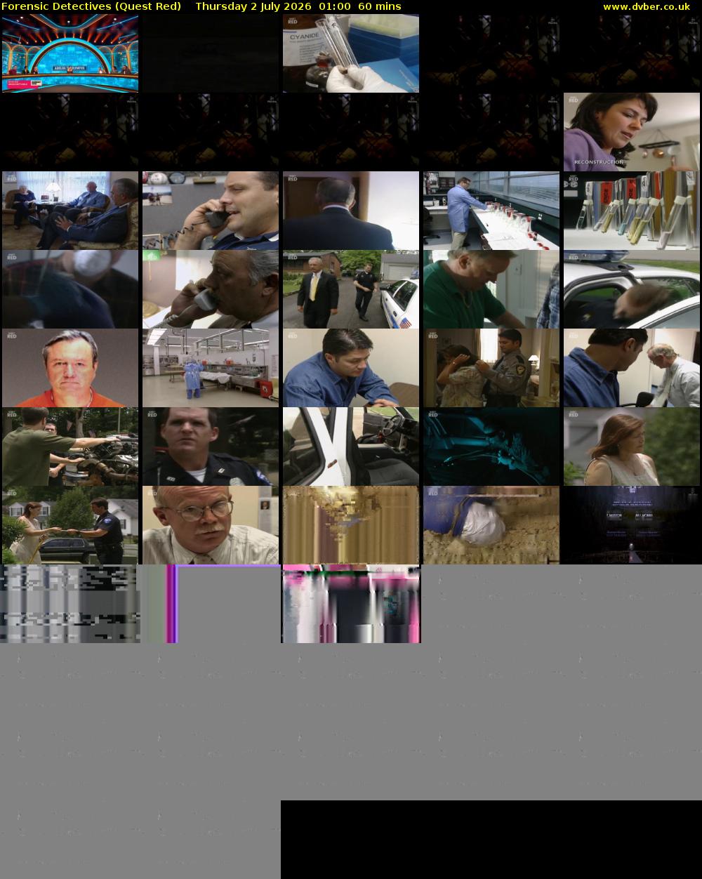 Forensic Detectives (Quest Red) Thursday 2 July 2026 01:00 - 02:00
