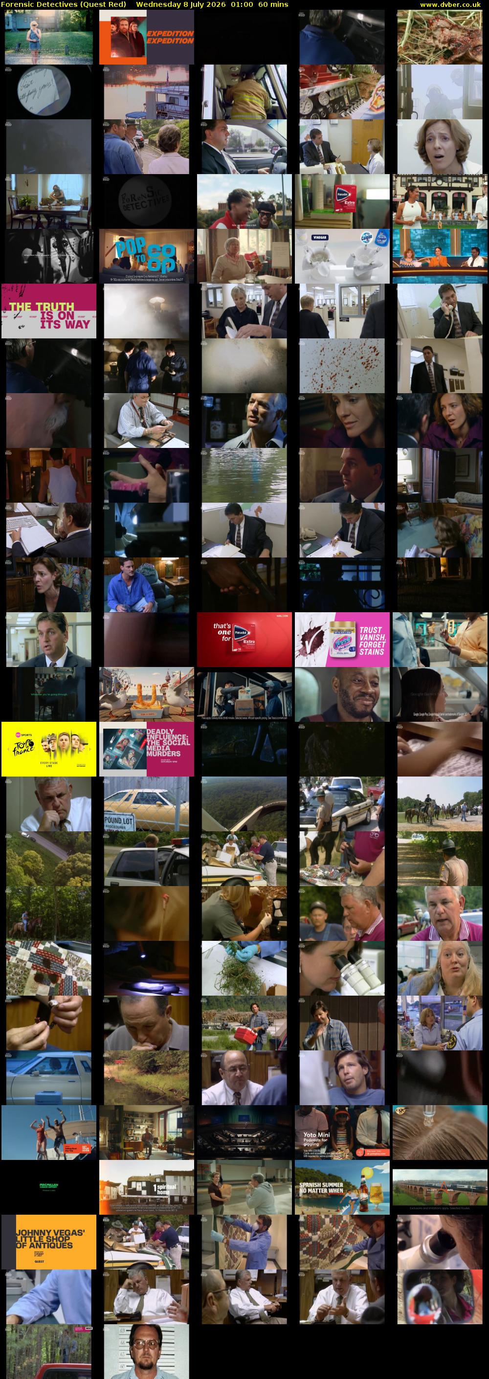 Forensic Detectives (Quest Red) Wednesday 8 July 2026 01:00 - 02:00