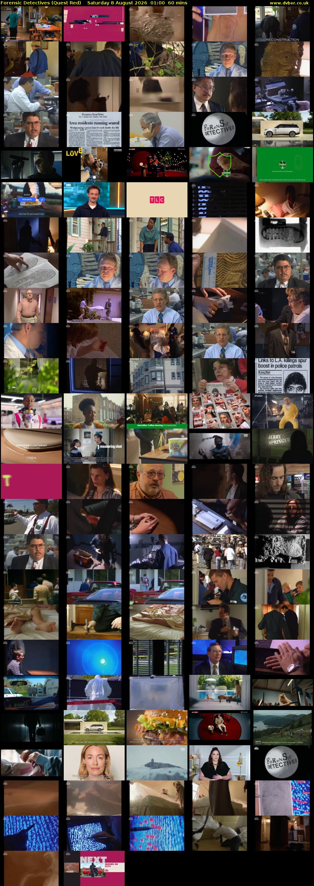 Forensic Detectives (Quest Red) Saturday 8 August 2026 01:00 - 02:00