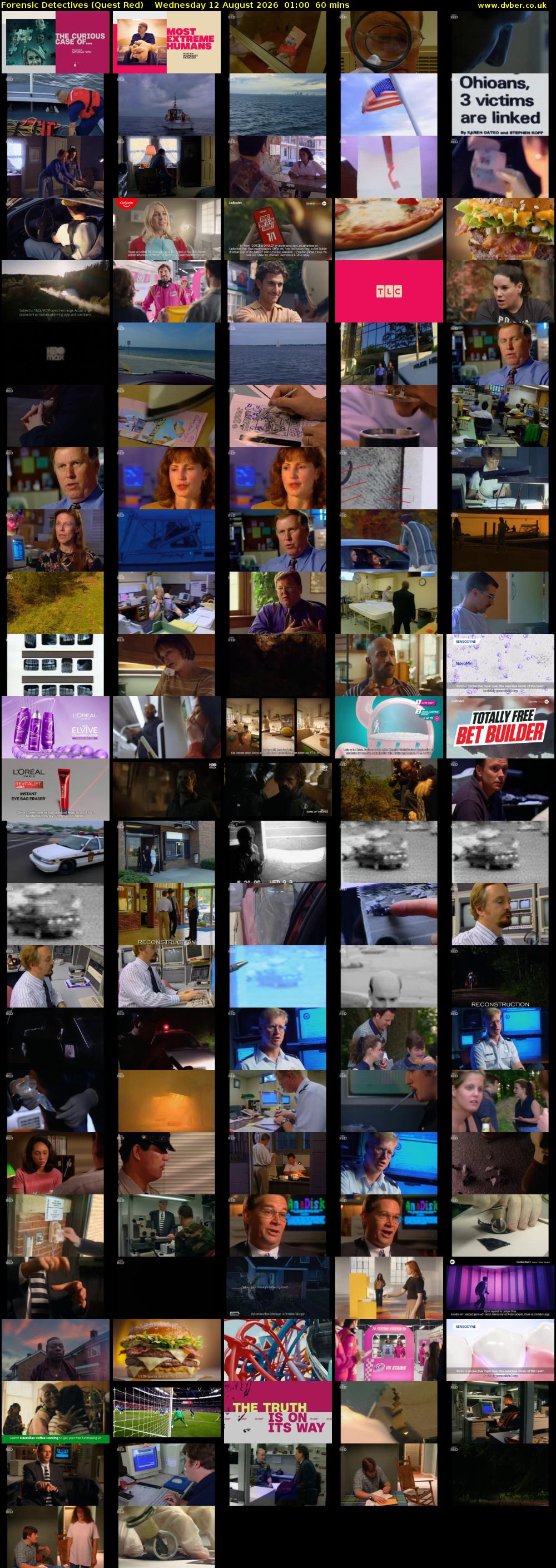 Forensic Detectives (Quest Red) Wednesday 12 August 2026 01:00 - 02:00