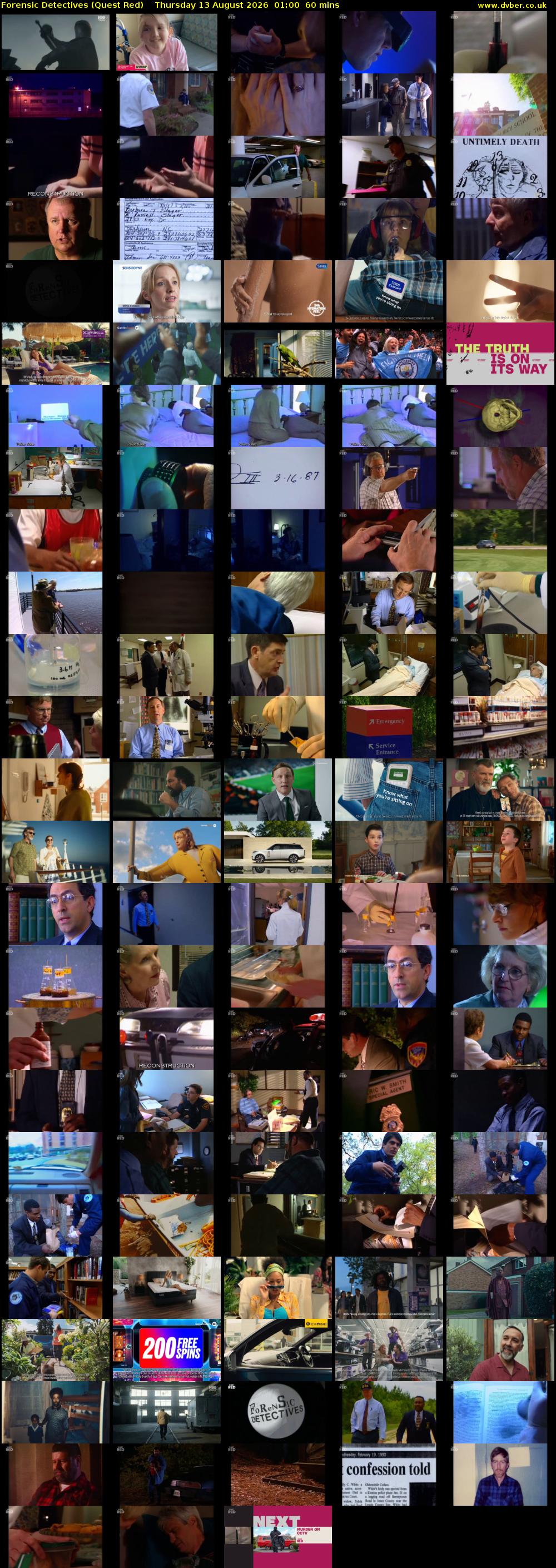 Forensic Detectives (Quest Red) Thursday 13 August 2026 01:00 - 02:00