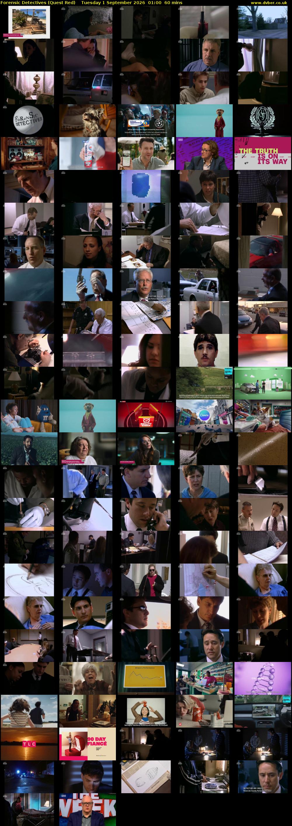 Forensic Detectives (Quest Red) Tuesday 1 September 2026 01:00 - 02:00