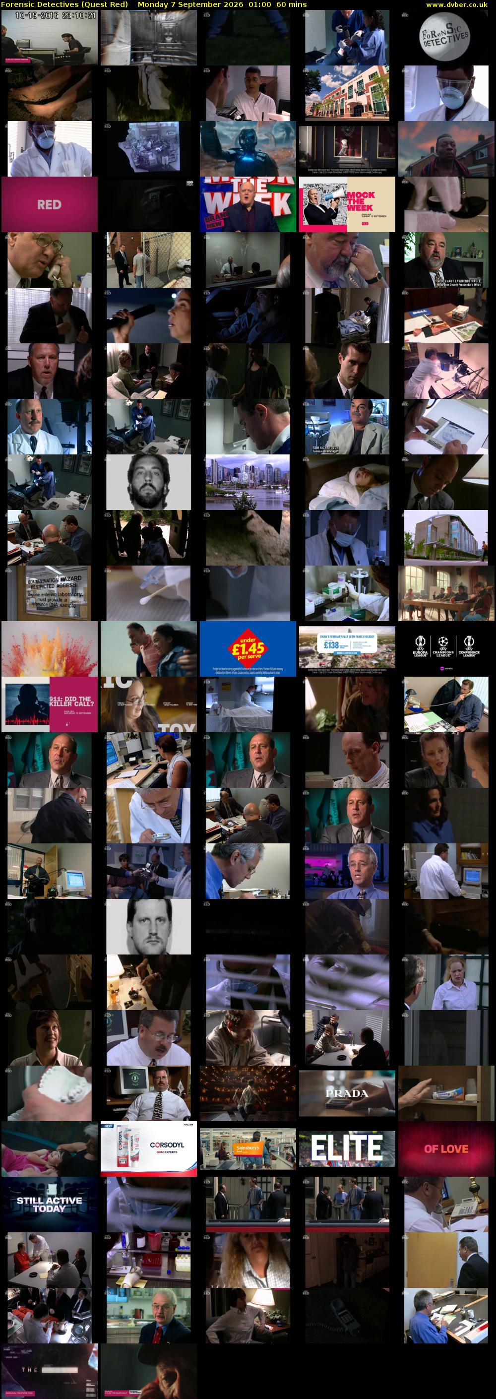 Forensic Detectives (Quest Red) Monday 7 September 2026 01:00 - 02:00