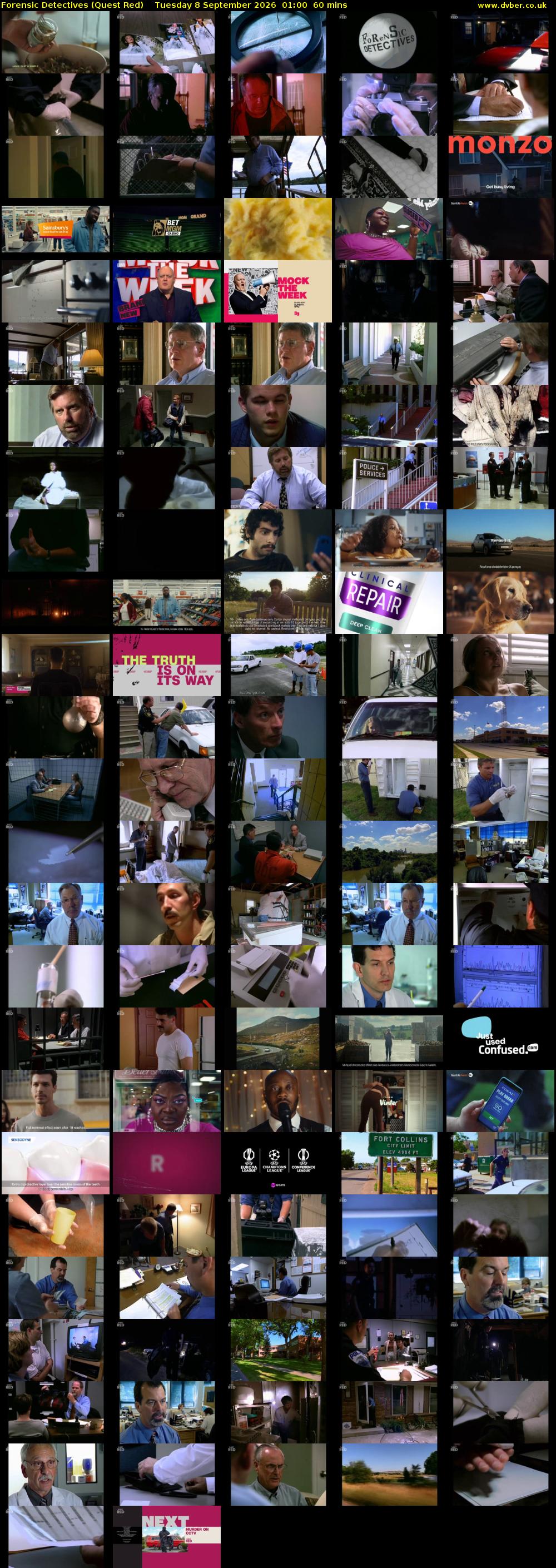 Forensic Detectives (Quest Red) Tuesday 8 September 2026 01:00 - 02:00