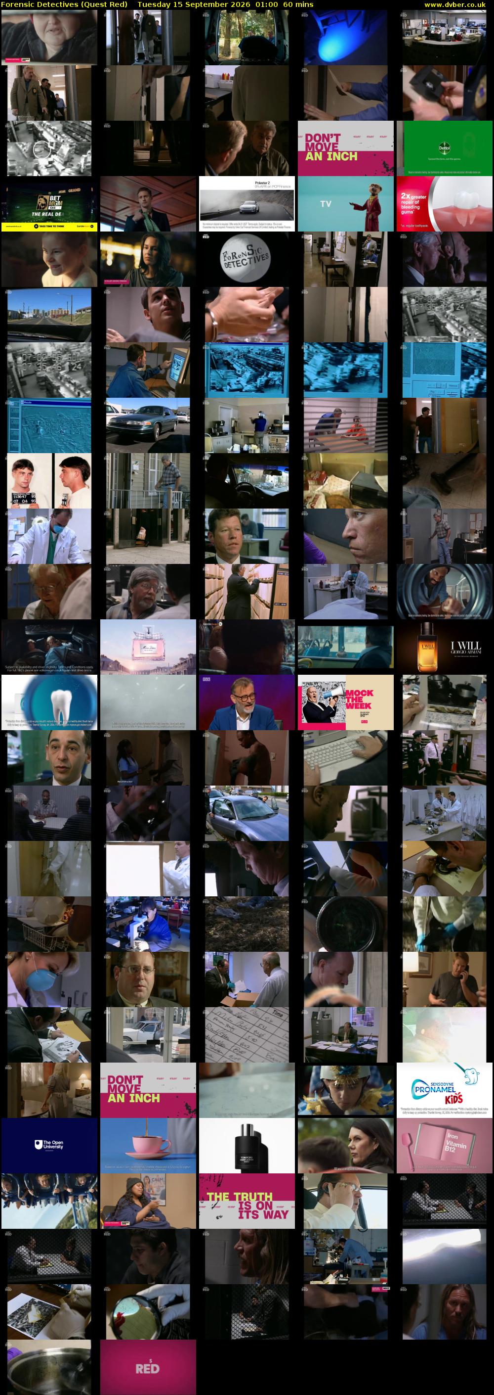 Forensic Detectives (Quest Red) Tuesday 15 September 2026 01:00 - 02:00