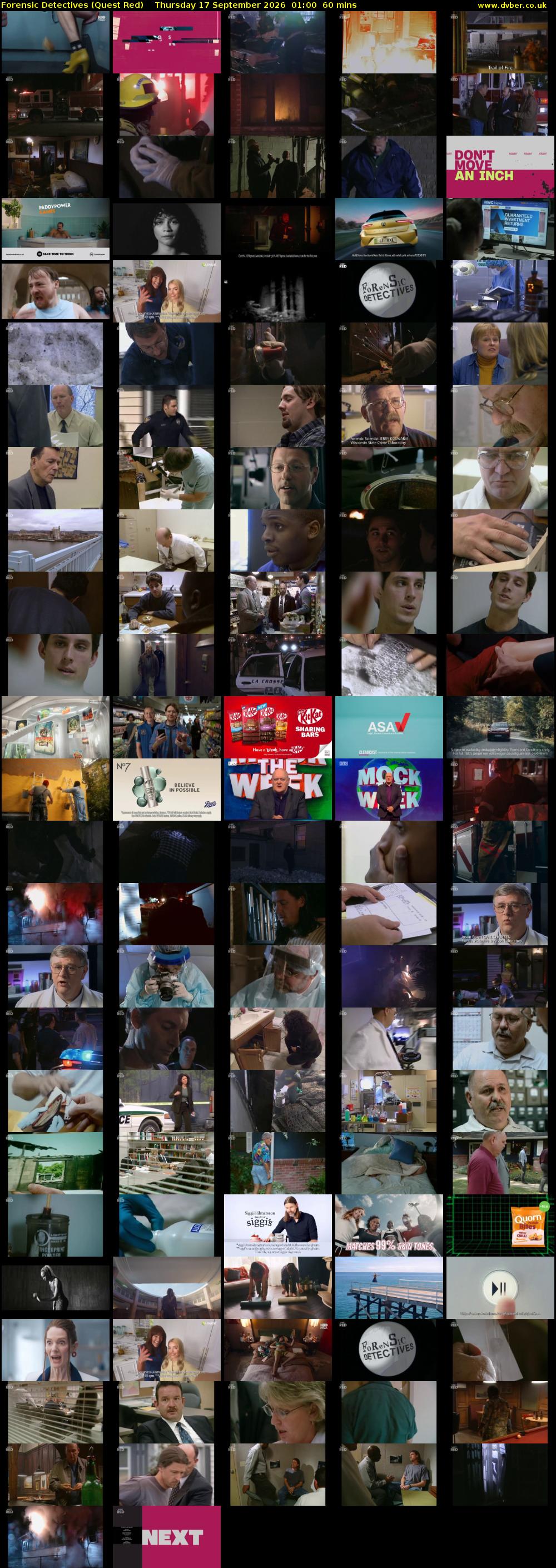 Forensic Detectives (Quest Red) Thursday 17 September 2026 01:00 - 02:00