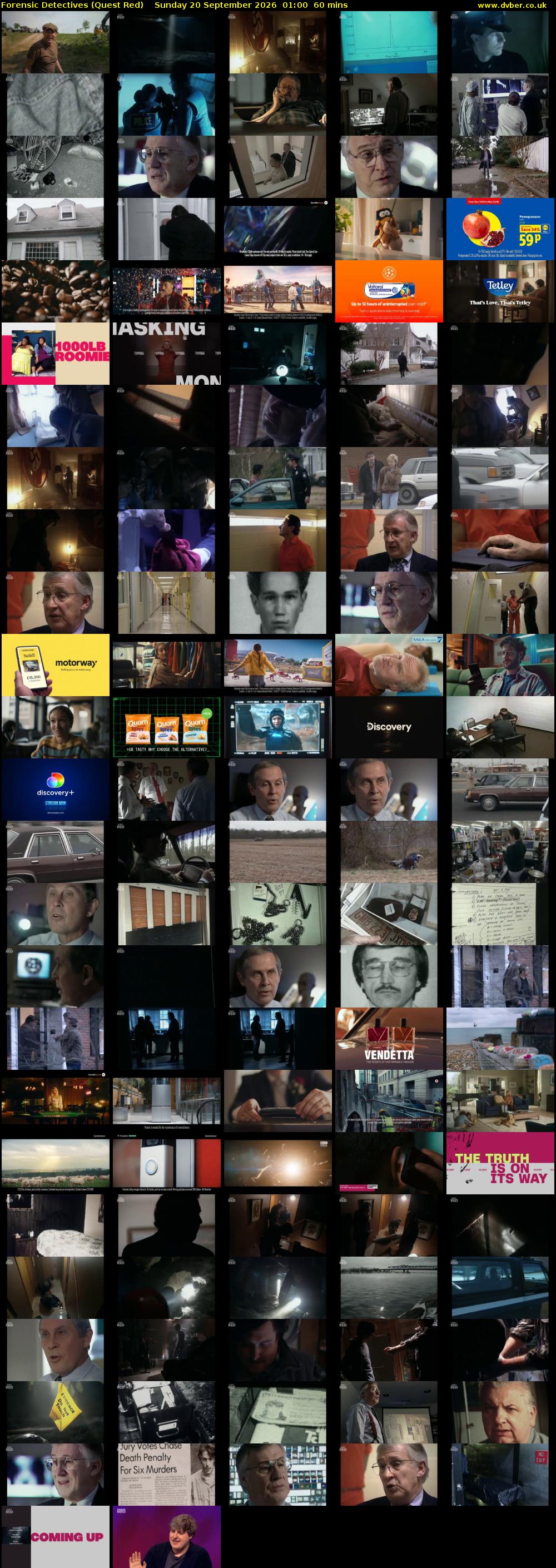 Forensic Detectives (Quest Red) Sunday 20 September 2026 01:00 - 02:00