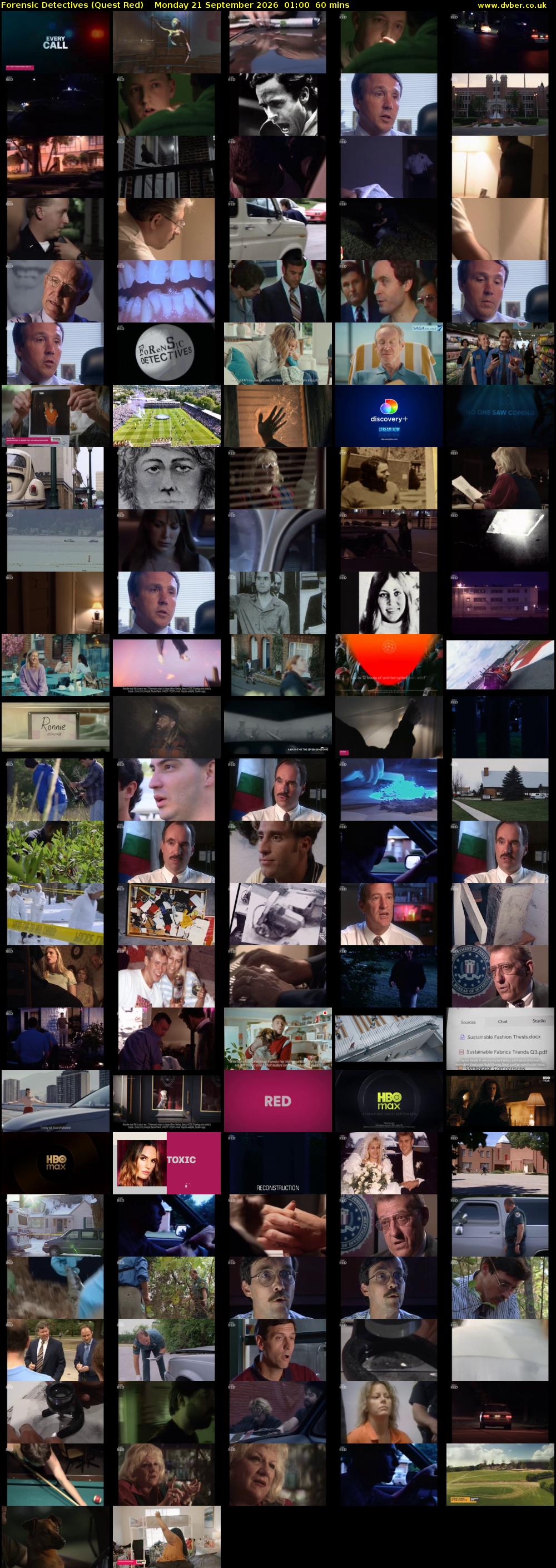 Forensic Detectives (Quest Red) Monday 21 September 2026 01:00 - 02:00