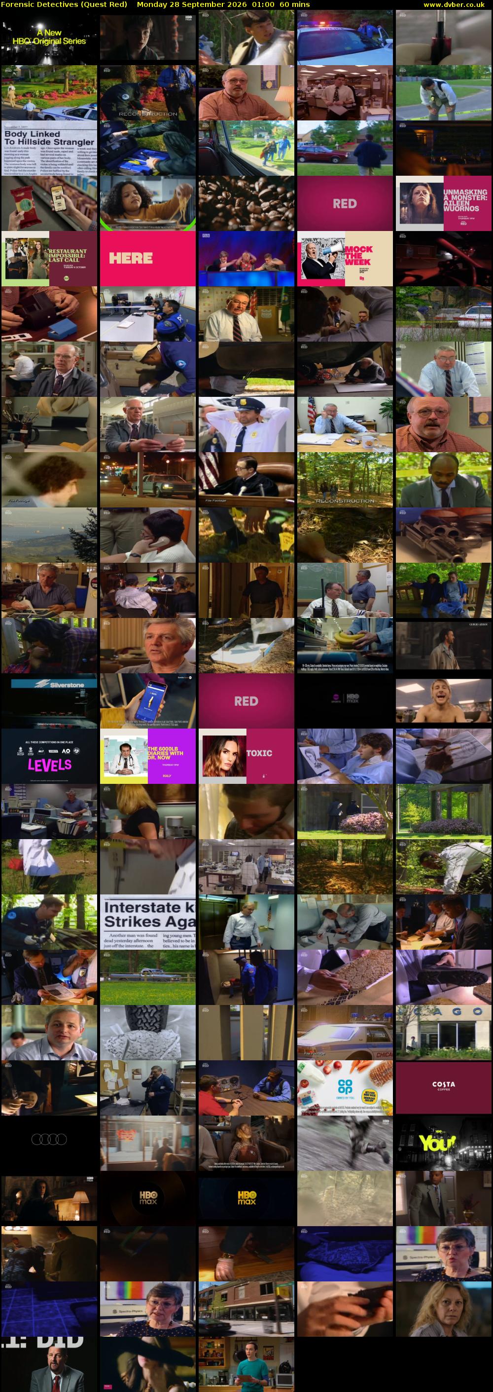 Forensic Detectives (Quest Red) Monday 28 September 2026 01:00 - 02:00
