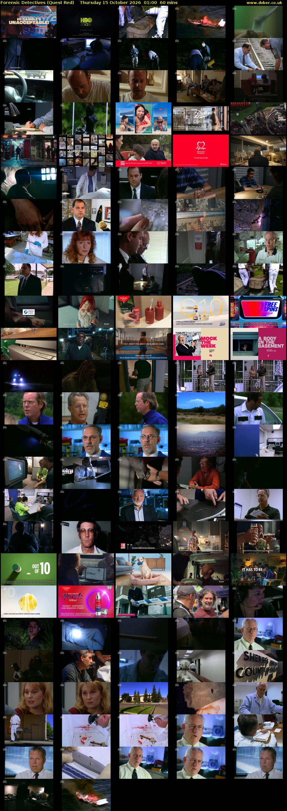 Forensic Detectives (Quest Red) Thursday 15 October 2026 01:00 - 02:00