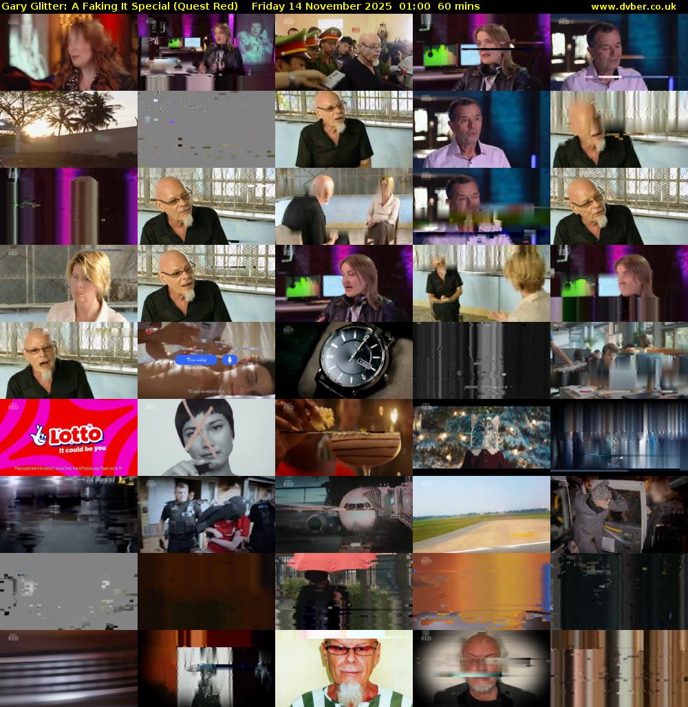 Gary Glitter: A Faking It Special (Quest Red) Friday 14 November 2025 01:00 - 02:00