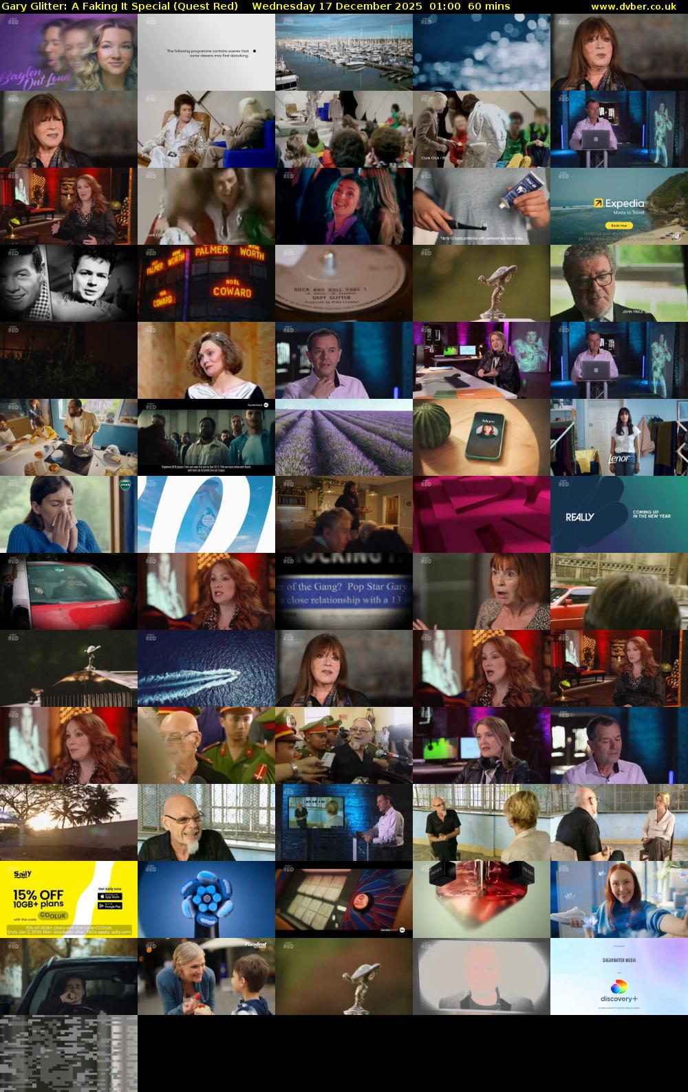 Gary Glitter: A Faking It Special (Quest Red) Wednesday 17 December 2025 01:00 - 02:00