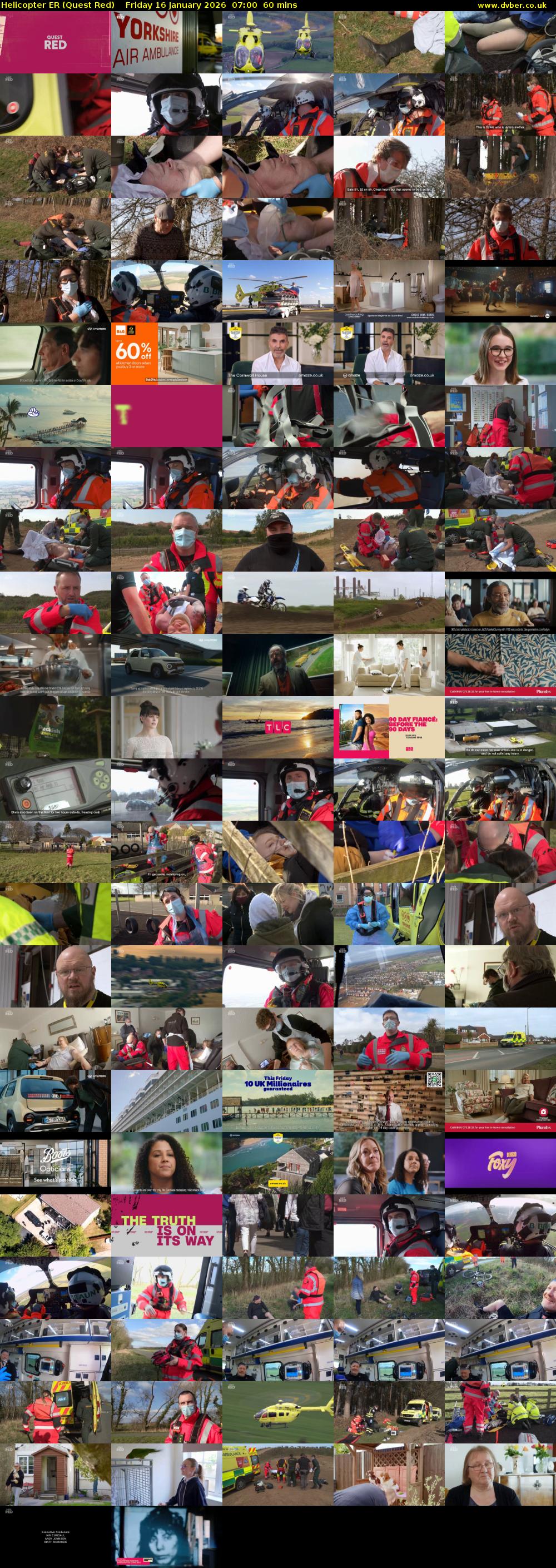 Helicopter ER (Quest Red) Friday 16 January 2026 07:00 - 08:00