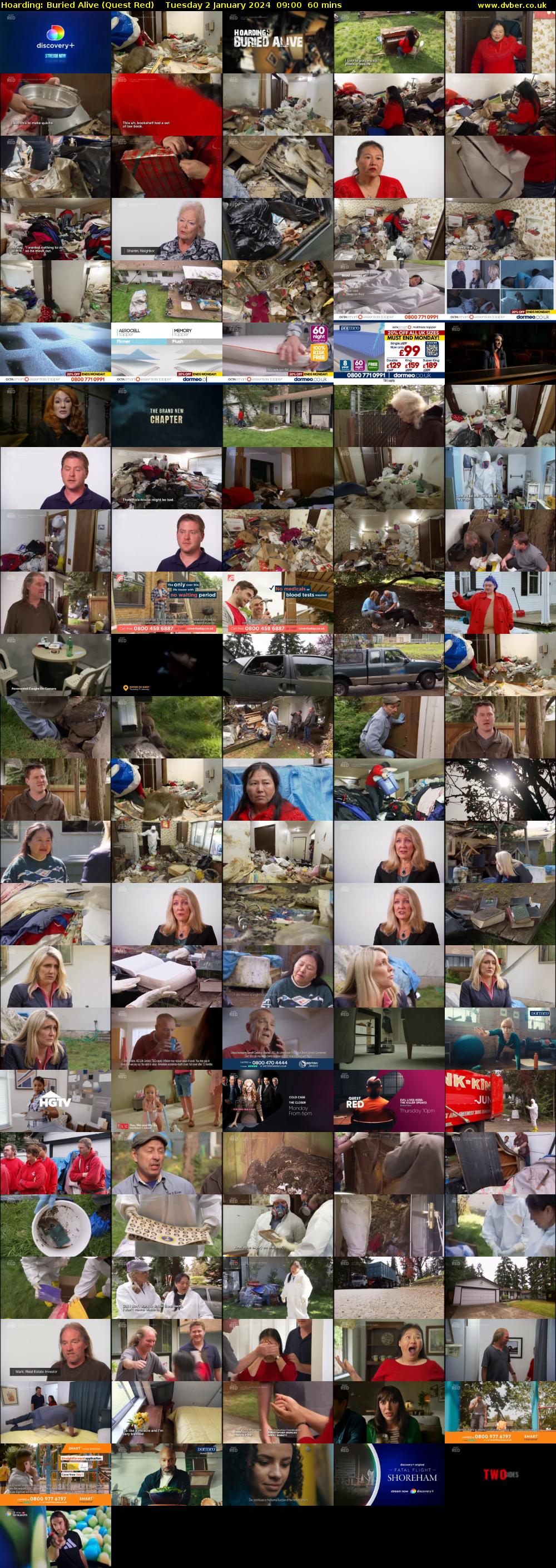 Hoarding: Buried Alive (Quest Red) Tuesday 2 January 2024 09:00 - 10:00