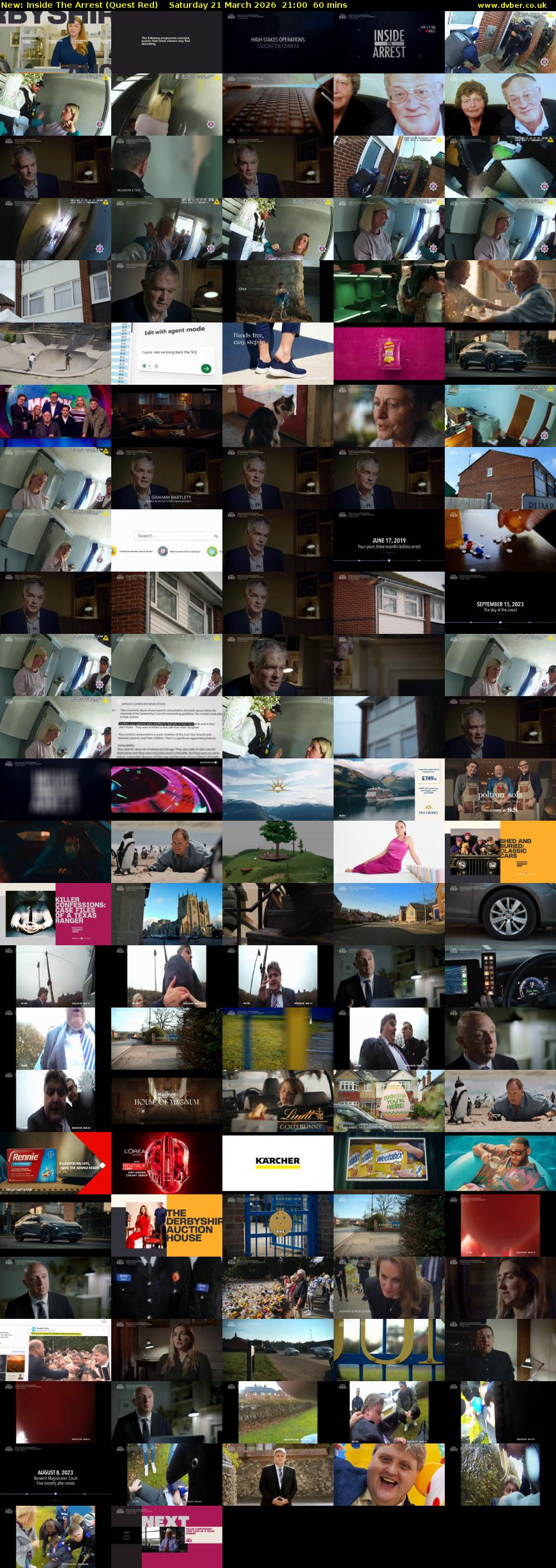 Inside The Arrest (Quest Red) Saturday 21 March 2026 21:00 - 22:00