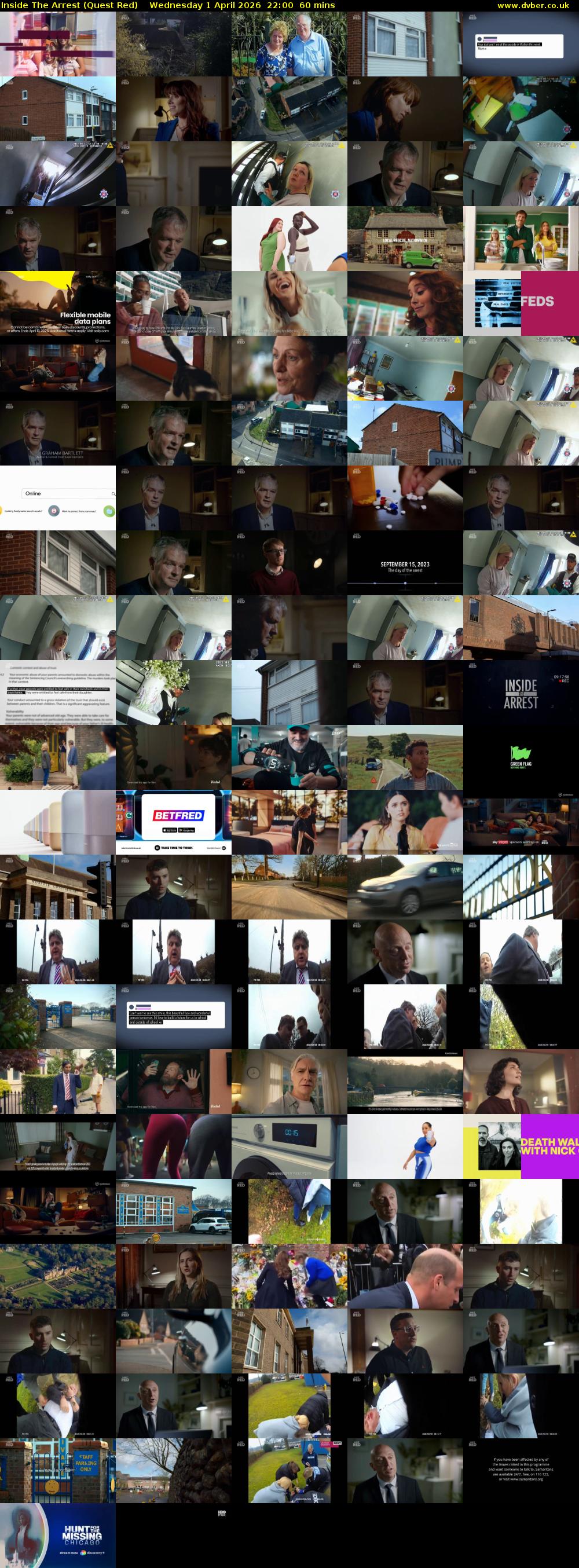 Inside The Arrest (Quest Red) Wednesday 1 April 2026 22:00 - 23:00