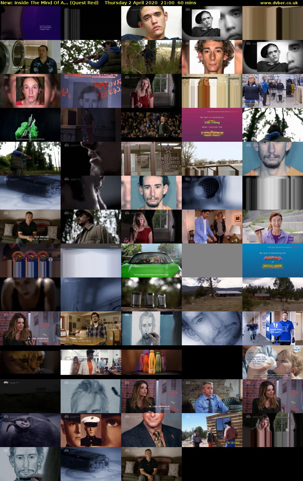 Inside The Mind Of A... (Quest Red) Thursday 2 April 2020 21:00 - 22:00