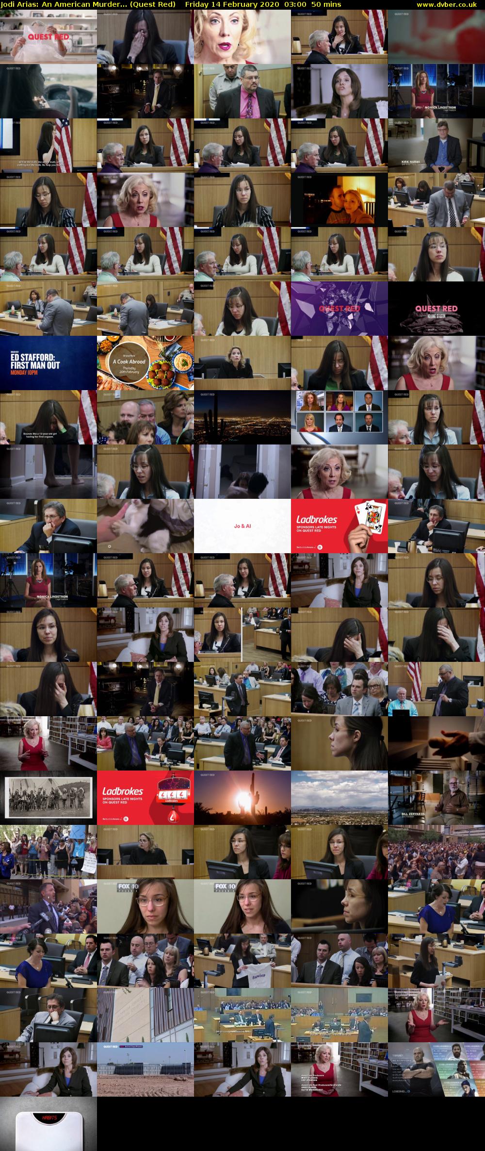 Jodi Arias: An American Murder... (Quest Red) Friday 14 February 2020 03:00 - 03:50