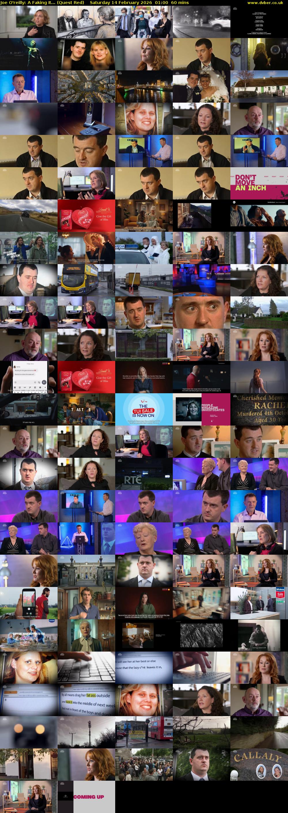 Joe O'reilly: A Faking It... (Quest Red) Saturday 14 February 2026 01:00 - 02:00